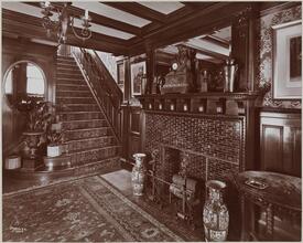 [Interiors, Edward Brandeis, Hall.]