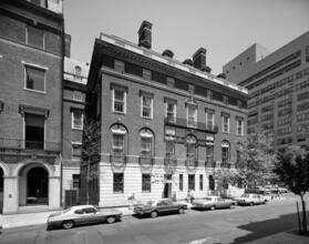 [68th Street façade of 680 Park Avenue.]