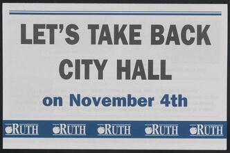 Let's Take Back City Hall on November 4th