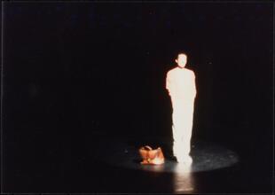 ["A Chorus Line" theater still.]