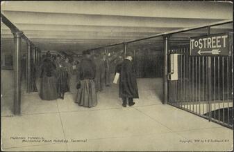 Hudson Tunnels, Mezzanine Floor, Hoboken Terminal.