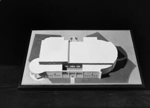 [Design model for the Beech-Nut building at the New York World's Fair.]