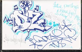DAZE [Page in Daze's black book.]