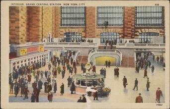 Interior, Grand Central Station, New York City.
