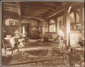 [Residence. Interior, parlor or study.]