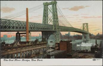 The East River Bridge, New York.