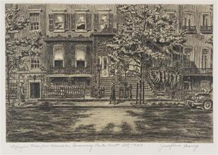 Mayor Harper House, Gramercy Park West. Oct, 1949.