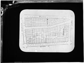Ground plan of a Cherry Street block showing crowding on lot.