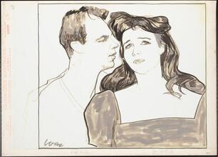 [Ralph Meeker as Hal Carter and Janice Rule as Madge Owens in "Picnic".]