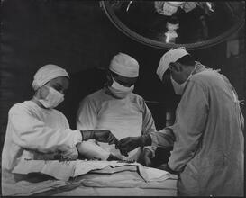 Roosevelt Hospital, Surgical Team in Action.