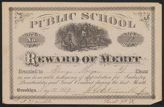[Testimonial to industry, punctuality and good conduct.]