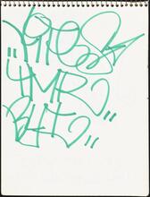 [Tagged page in LA 2's piece book.]