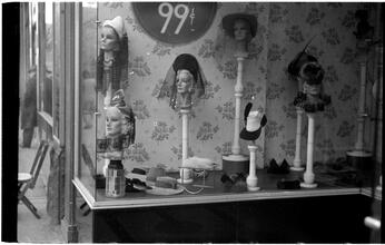 [Hat display in window.]