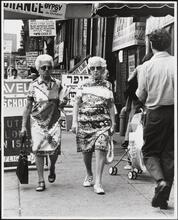 [Shoppers on Essex Street.]