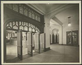Gotham National Bank, 59th Street & Columbus Circle, Interior, Entrance to Bank from Corridor.