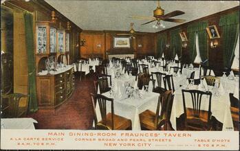 Main Dining Room Fraunces' Tavern.