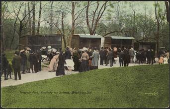 Prospect Park, Watching the Animals, Brooklyn, N. Y.
