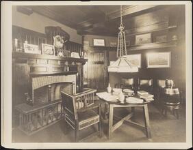 [Interior, room with fireplace.]