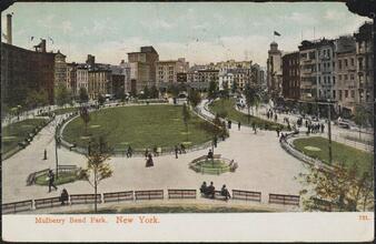 Mulberry Bend Park. New York.
