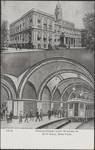 Underground Loop Station at City Hall, New York.