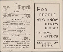 For People Who Know Here's How! Just Phone Martin's