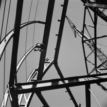 [Construction at the New York World's Fair site.]