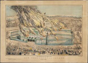 The Destruction by Fire of the New York Crystal Palace