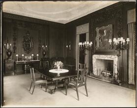[Residence. Interior, dining room.]