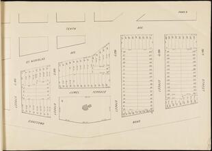 [Map showing Tenth Avenue to Edgecomb Road between 159th Street and 164th Street]