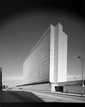 [Leon Lowenstein Academic Building, Fordham University Lincoln Center Campus.]