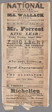 Friday evening, August 30, will be presented Shakespeare's tragedy of "King Lear"