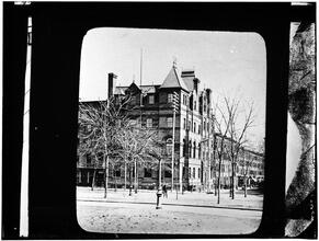 Children's Aid Society: Front view of Tompkins Square Lodging House.