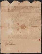 Indenture between William Anderson of Bergen County, New Jersey and Major John Hardenbergh of Kingston, September 2, 1732