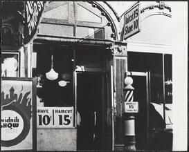Barber College, Shave 10 Cents, Haircut 15 Cents.