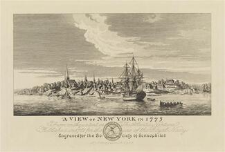 A View of New York in 1775