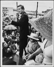 John V. Lindsay New York City Mayoral Campaign, 1965. Flatlands Rally. Brooklyn, NY