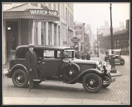 Warren-Nash Motor Corp. 400 Series 100,000th Car, with Mr. Warren.