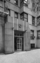 [Entrance to 860 Grand Concourse apartment complex.]