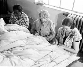 [Quilting, 10th Ave. & 36th St.]
