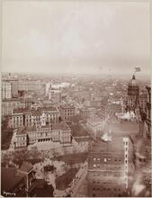 View 1899 Northest from Park Row & Broadway.