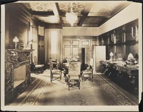 [Residence. Interior, dining room.]