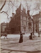 Street Scene, 1899, 5th Ave. & 61st St. (Gerry House).