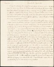 Letter from Thomas Jefferson to Chancellor Robert R. Livingston.