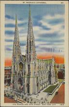 St. Patrick's Cathedral, 5th Avenue and 50th Street, New York City.