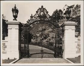 C. K. G. Billings Residence. Front gate