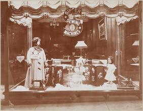 Shop Window, 1910, Singer Sewing Machine Co.