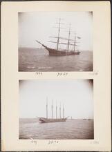 [A. Vollschiff ; B. S. Mast Schooner.]