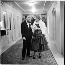 Betsy Von Furstenberg [In a hallway.]