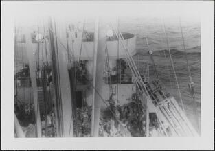 [Crew on deck of ship.]