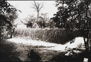 [Falls of the Bronx River, near the Lorillard Mansion.]
